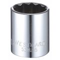 Westward 1/2 in Drive, 1-1/16" Triple Square SAE Socket, 12 Points 53YU55