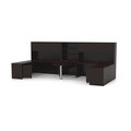 Mayline 2 Person Desk, 7' D, 15 ft. W, Mocha AT17LDC