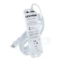 Leviton Outlet Strip, 20 A, 15 ft Cord L, 2 Outlets 5302M-2S5