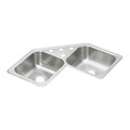 Elkay Sink, Corner Mount, 3 Hole, Elite Satin Finish DE217323