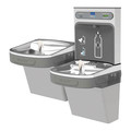 Elkay Indoor, On-Wall Mount, Gray, Yes ADA, Drinking Fountain with Bottle Filler LZSTL8WSLK