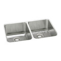 Elkay Sink, Undermount Mount, 0 Hole, Lustrous Satin Finish ELUH361710DBG