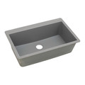Elkay Sink, Drop-In Mount, Pre-scored for up to 5 Hole, Greystone Finish ELGR13322GS0