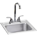 Elkay Sink, Drop-In Mount, 2 Hole, Elite Satin Finish DSEP1515C