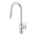 Danze Single Hole Only Mount, 1 Hole Kitchen Faucet, Single Handle, Pull-Down D454058