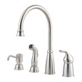 Pfister Residential 3 or 4 Hole Kitchen Faucet w/Side Spray, Tscan Bronze GT26-4CBS