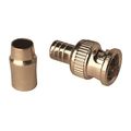 Vitek Coaxial Crimp Connector, BNC Male, PK100 VT-BNC-CRMP-ML100