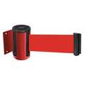 Tensabarrier Barrier Post, Metal Post, Red Finish 896-MAG-21-STD-NO-R5X-C