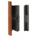Primeline Tools Black Diecast Sliding Door Handle with Wood Handle (Single Pack) C 1126