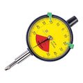 Mitutoyo Dial Indicator, 0 to 0.1mm Range, Yellow 2972AB