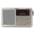 Grundig Mini Shortwave Radio, Silver, 4-7/64" H NGWSATEXEC