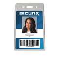 Sicurix ID Badge Holder, Vertical, PK50 BAU 47820