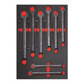 Proto Combination Wrench Set, Antislip, 14 pcs. J1200FBASDK