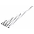 Westward Socket Extension Set 3/8" Dr, 3 in, 6 in, 10 in, 18 in L, 4 Pieces, Chrome 54PP97