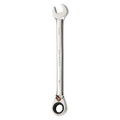 Westward Ratcheting Combination Wrench, SAE, 6 1/2 in Length, 7/16 in Head, 12 Points 54PP36