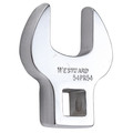 Westward 3/8" Drive, Metric 18mm Crowfoot Socket Wrench, Open End Head, Chrome Finish 54PR54