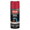 Krylon Spray Paint, Safety Red, Gloss, 12 oz K02116777