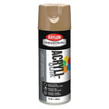 Krylon Industrial Spray Paint, Khaki Beige, Gloss, 12 oz K02504A07