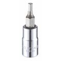 Westward 1/4 in Drive Hex Socket Bit SAE 1/8 in Tip, 1 1/2 in L 54TL84