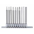 Westward 1/4" Drive Socket Bit Set, SAE, 7 pcs 54TL91