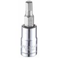 Westward 1/4 in Drive Hex Socket Bit Metric 4.5 mm Tip, 1 1/2 in L 54TM09