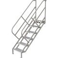 Tri-Arc 95 in Stair Unit, Steel, 6 Steps, Gray Powder Coated Finish, 450 lb Load Capacity WISS106246