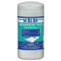 Scrubs Disinfecting Wipes, White, Canister, 65 Wipes, 9 in x 7 in, Citrus 96365