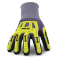 Hexarmor Hi-Vis Cut Resistant Coated Gloves, A1 Cut Level, Nitrile, XL, 1 PR 1095-XL (10)