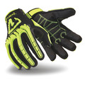 Hexarmor Hi-Vis Cut Resistant Impact Gloves, A1 Cut Level, Uncoated, 2XL, 1 PR 2131-XXL (11)