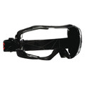 3M Safety Goggles, Clear Anti-Fog Lens, 6000 Series GG6001SGAF-BLK