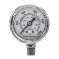 Pic Gauges Pressure Gauge, 0 to 1000 psi, 1/8 in MNPT, Silver PRO-301D-158M-01