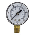 Pic Gauges Pressure Gauge, 0 to 100 psi, 1/4 in BSPT, Black SEP-101D-204E-BSPT