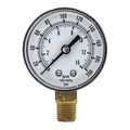 Pic Gauges Pressure Gauge, 0 to 200 psi, 1/4 in BSPT, Black SEP-101D-204G-BSPT