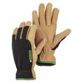 Hestra Glove, Leather, Goatskin, Black/Tan, XS 73010-701-06