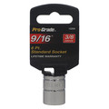 Pro-Grade Tools Socket, 3/8"Dr., 6Pt., 9/16" 13204