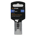 Pro-Grade Tools Socket, 1/2"Dr., 12Pt., 17mm 14517