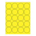 Tape Logic Tape Logic® Circle Laser Labels, 2", Fluorescent Yellow, 2000/Case LL197YE