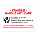Tape Logic Tape Logic® Labels, "Fragile Handle With Care", 8 x 10", Red/White/Black, 250/Roll DL1636