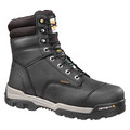 Carhartt Size 10-1/2 Men's 8 in Work Boot Composite Work Boot, Black CMR8959 10.5W