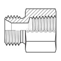 Adaptall Hose Adapter, 1/4", BSPP, 1/4", NPT 9035-0404