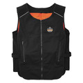 Ergodyne Cooling Vest, Cold Pack Inserts, Zipper 6260