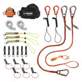 Ergodyne Tool Tethering Kit, Black/Green/Orange 3183