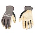 Youngstown Glove Co Leather Gloves, Gray, Grade A, XL, PR 12-3180-70-XL