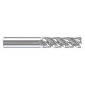 Zoro Select Cor Rad End Mill, 1", Carb, 0" rad, Spiral Direction: Right Hand 284-000883