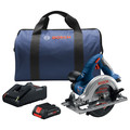 Bosch Circular Saw Kit, 7.0 lb., 18VDC, Cordless CCS180-B15