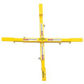 Allegro Industries Manhole Safety Cross, Steel, 15 lb., Yellow 9406-24A