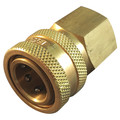 Hansen Hydraulic Quick Connect Hose Coupling, 303 Stainless Steel Body, Push-to-Connect Lock, ST Series LL8S36