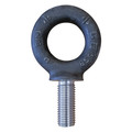 Crosby Machinery Eye Bolt With Shoulder, 1 1/8"-7, 2 3/4 in Shank, 2 1/4 in ID, Steel, Black Oxide 9900257