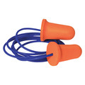 Condor Disposable Soft Foam Ear Plugs, Bell Shape, 33 dB, Orange, 100 PK 55KN51