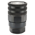 Parker Hydraulic Quick Connect Hose Coupling, Steel Body, Thread-to-Connect Lock, 1-1/16"-12 Thread Size FET-621-12FO